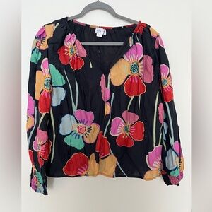 Velvet by Graham & Spencer Multicolor Floral Blouse